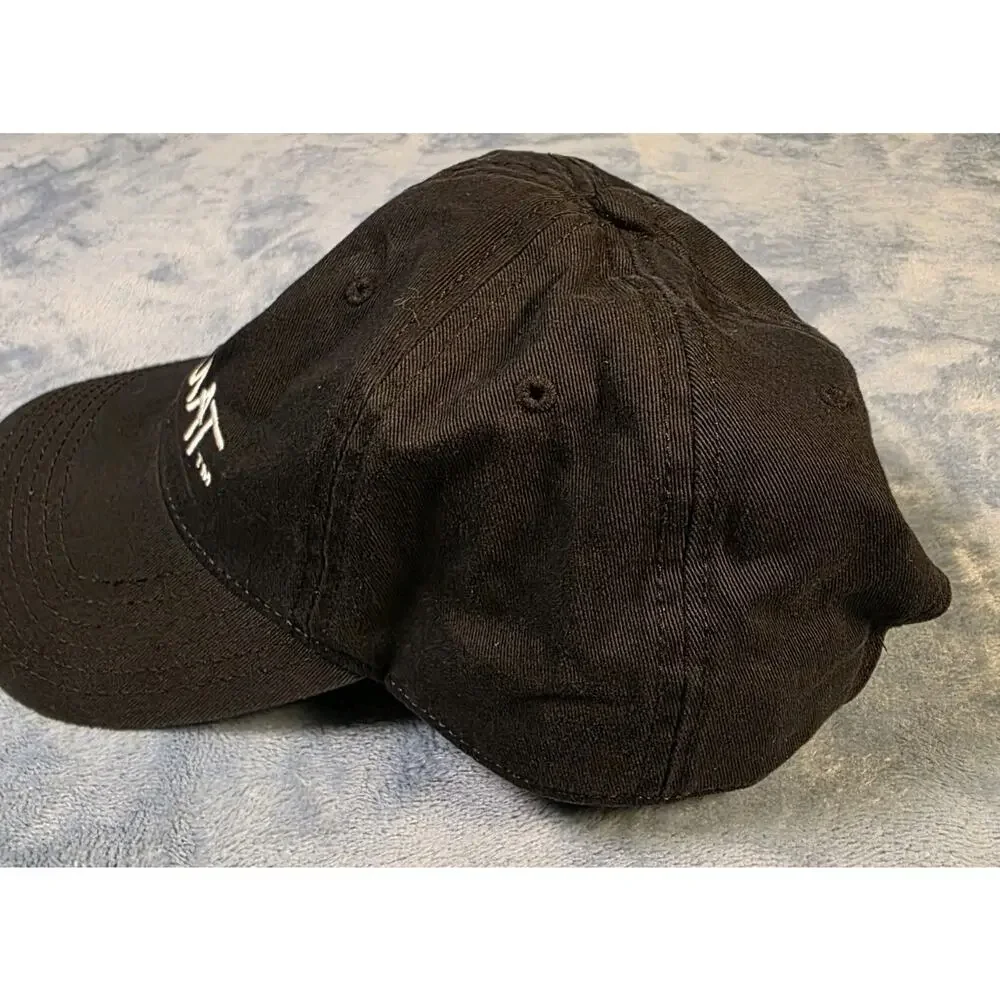 Basquiat x Mad Engine Hat Black Crown Logo Adjustable Strapback Cap OSFM
